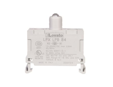 Oprawka z LED czerwona 12-30V AC/DC LPXLPBB4