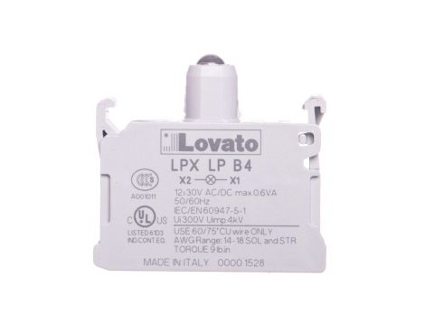 Oprawka z LED czerwona 12-30V AC/DC LPXLPB4