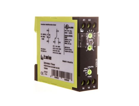 Przekaźnik czasowy 1P 5A 0,3sek-3min 24-240V AC/DC opóźnione wyłączenie V2ZA10 3MIN 24-240V AC/DC 2615224