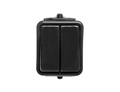 Cedar Łącznik świecznikowy hermetyczny10A IP44 czarny WNT500C05