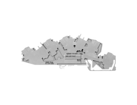 Złączka szynowa 3-piętrowa 6mm2 N/L/PE szara 2005-7646 TOPJOBS