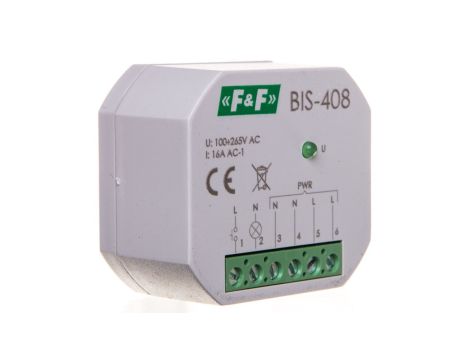 Przekaźnik bistabilny 1Z 16A 230V AC BIS-408