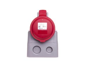 Gniazdo stałe 16A 5P 400V czerowne IP44 P17 TEMPRA PRO 555159