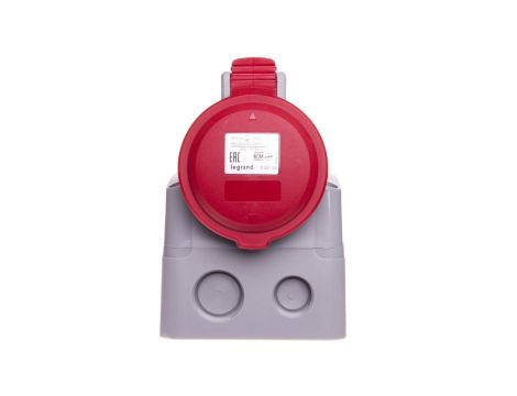 Gniazdo stałe 16A 5P 400V czerowne IP44 P17 TEMPRA PRO 555159