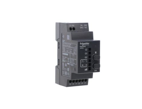 Odbiornik programowalny, 2 przekaźniki, 24..240 V AC/DC, 2 przyc., 6 LEDy ZBRRA