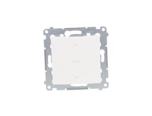 Simon 54 Premium Łącznik żaluzjowy trójpozycyjny 1-0-2, szybkozłącza, biały DZW1K.01/11