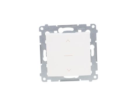 Simon 54 Premium Łącznik żaluzjowy trójpozycyjny 1-0-2, szybkozłącza, biały DZW1K.01/11