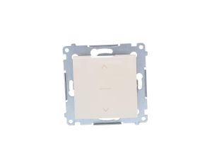 Simon 54 Premium Łącznik żaluzjowy trójpozycyjny 1-0-2, szybkozłącza, kremowy DZW1K.01/41