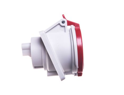 Gniazdo tablicowe skośne 5P 32A 400V czerwone IP44 3153 MEN3153