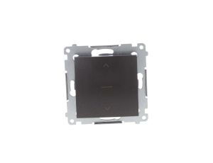 Simon 54 Premium Łącznik żaluzjowy trójpozycyjny 1-0-2, szybkozłącza, antracyt DZW1K.01/48