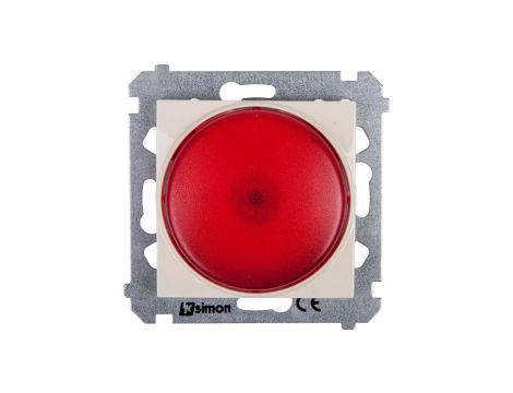 Simon 54 Sygnalizator świetlny LED czerwone światło kremowy DSS2.01/41