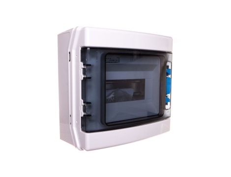 Rozdzielnica modułowa 1x8 natynkowa odporność UV IP65 IKA-1/8-ST-UV 174189