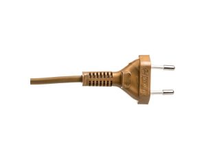 Sznur przyłączeniowy z wyłącznikiem SP/W-190cm złoty SP/W-190/2X0,5/-ZLO YNS10000504