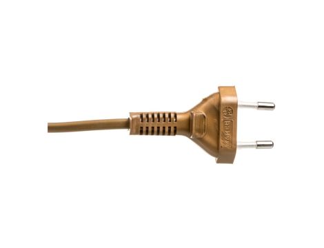 Sznur przyłączeniowy z wyłącznikiem SP/W-190cm złoty SP/W-190/2X0,5/-ZLO YNS10000504