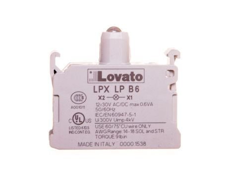 Oprawka z LED niebieska 12-30V AC/DC LPXLPB6