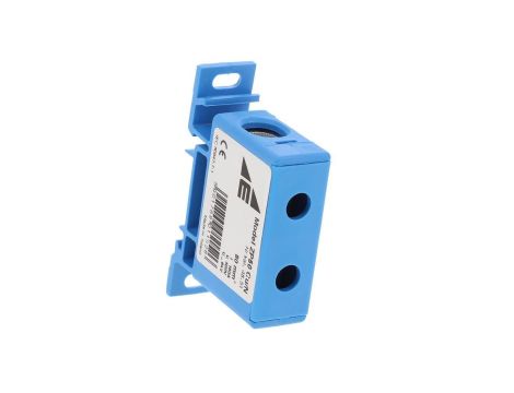Blok rozdzielczy-odgałęźny 1-polowy CU 16-50mm2 niebieski montaż płaski i na szynę TH ZP50 Cu / n 48.51
