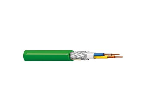 Kabel PROFINET 4x22AWG kat.5e PVC drut zielony BL-70006E.01B100 /100m/