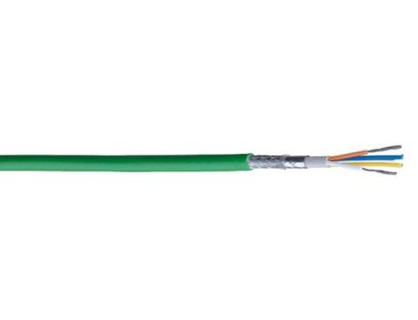 Kabel PROFINET 4x22AWG kat.5e PVC linka zielony BL-70007E.01B100 /100m/