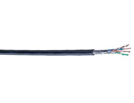 Kabel teleinformatyczny przemysłowy SF/UTP kat.5e 4x2xAWG26/7 linka PUR BL-74002PU.01500 /bębnowy/