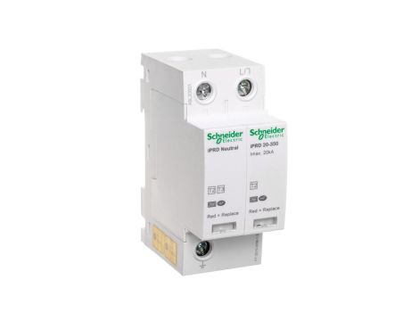 Ogranicznik przepięć Typ T2 1P+N 20kA 1,1kV 350V iPRD-20r-20kA-350V-1PN A9L20501