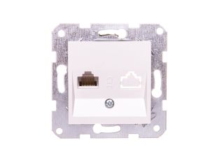 Karre Gniazdo Komputerowe 1xrj45 Kat. 5e, Kolor Biały / 90963632