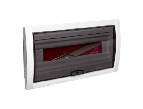 Rozdzielnica Podtynkowa, 1-Rzędowa, 18-Modułowa Ip40, Drzwi Transparentne / 90912018