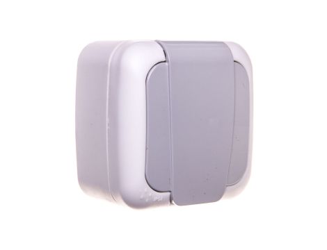 Palmiye Gniazdo Z Uziemieniem I Klapką, Kolor Szary / 90555515