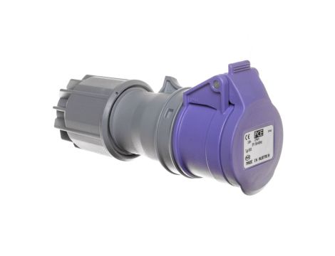 Gniazdo przenośne 16A 3P 24V fioletowe IP44 TWIST 263V