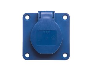 Gniazdo tablicowe 10/16A 2P+Z 230V /70x70/ niebieskie 108-7b