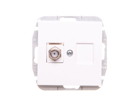 Sentia Gniazdo antenowe TV końcowe białe 1486-10