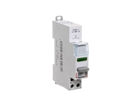 Łącznik modułowy bistabilny z lampką LED 1Z 20A 110/400V AC LP451 412914