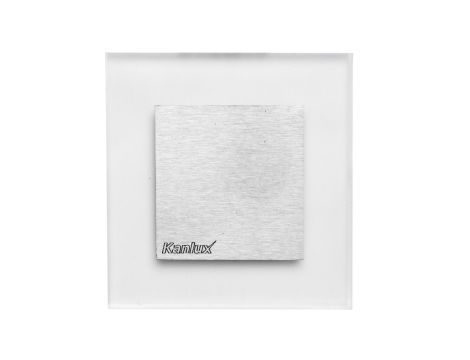 Oprawa przyschodowa LED kwadratowa APUS LED WW 0.8W 12 DC 13lm kl.III IP20 barwa ciepła 3000K stal nierdzewna 23106