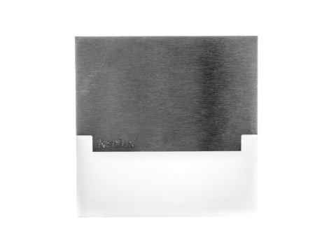 Oprawa przyschodowa LED kwadratowa SABIK LED CW 0.8W 12 DC 15lm kl.III IP20 barwa zimna 6500K stal nierdzewna 23110