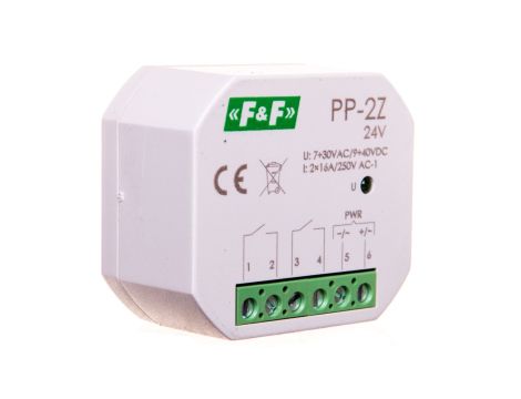 Przekaźnik elektromagnetyczny 2Z 16A 7-30V AC/9-40V DC PP-2Z-24V
