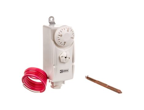 Termostat ręczny z czujnikiem T80F 0-90C 16A 230V biały P5682