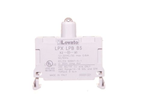 Oprawka z LED żółta 12-30V AC/DC światło ciągłe LPXLPBB5