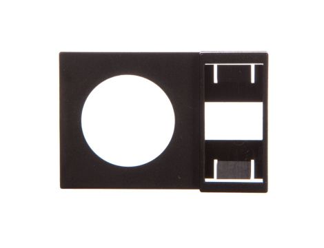 Ramka opisowa czarna prostokątna bez nadruku Q25TS-X 036601 /20szt./