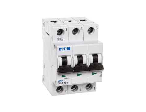 Wyłącznik nadprądowy 3P K 25A 15kA AC FAZ-K25/3 278913