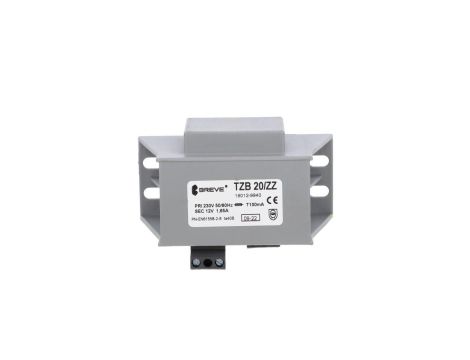 Transformator 1-fazowy bezpieczeństwa TZB 20/ZZ 230/ 12V 1,66A, Ta 40, 16012-9940