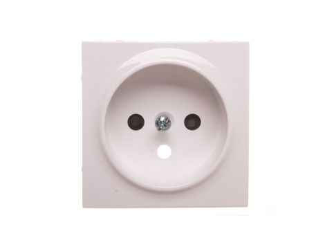 Simon 54 Pokrywa gniazda pojedynczego z przesłonami biała DGZ1ZP/11