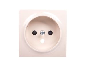 Simon 54 Pokrywa gniazda pojedynczego z przesłonami kremowa DGZ1ZP/41