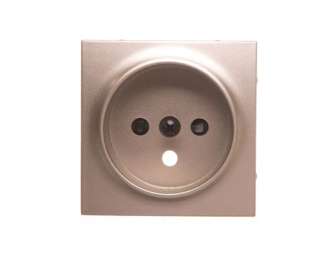 Simon 54 Pokrywa gniazda pojedynczego z przesłonami złoty mat DGZ1ZP/44