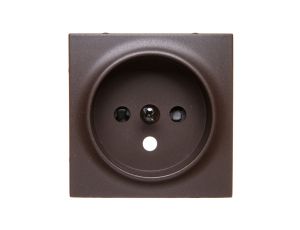 Simon 54 Pokrywa gniazda pojedynczego z przesłonami brąz mat DGZ1ZP/46