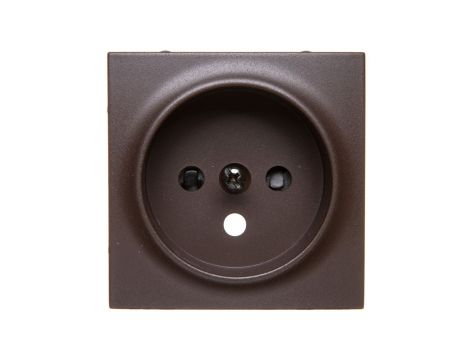 Simon 54 Pokrywa gniazda pojedynczego z przesłonami brąz mat DGZ1ZP/46