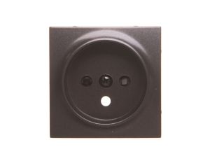 Simon 54 Pokrywa gniazda pojedynczego z przesłonami antracyt DGZ1ZP/48