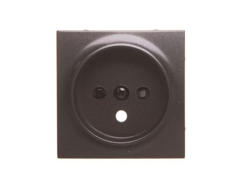 Simon 54 Pokrywa gniazda pojedynczego z przesłonami antracyt DGZ1ZP/48