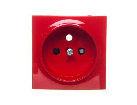 Simon 54 Pokrywa gniazda pojedynczego z przesłonami czerwona DGZ1ZP/22