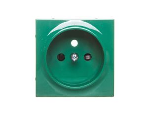 Simon 54 Pokrywa gniazda pojedynczego z przesłonami zielona DGZ1ZP/33