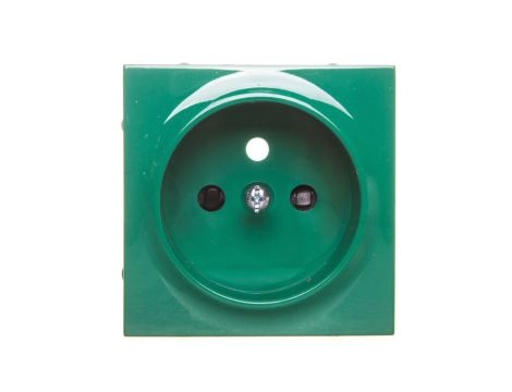 Simon 54 Pokrywa gniazda pojedynczego z przesłonami zielona DGZ1ZP/33