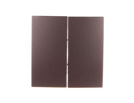 Simon 54 Klawisz podwójny łącznika schodowego do SW6/2M brąz mat DKW6/2/46